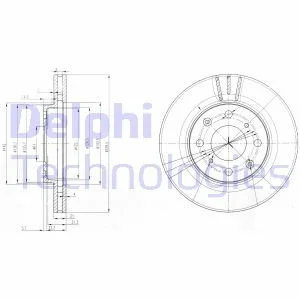 Тормозной диск Delphi BG3794 (фото 1)