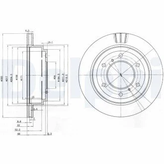 Гальмiвнi диски Delphi BG3813