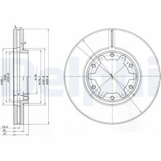 Гальмівні(тормозні) диски Delphi BG3817
