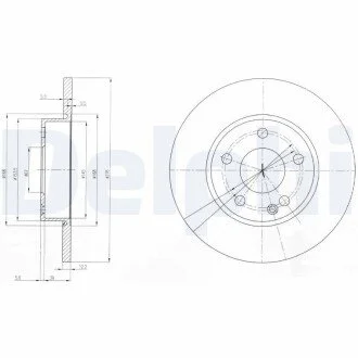 Гальмівні(тормозні) диски Delphi BG3840