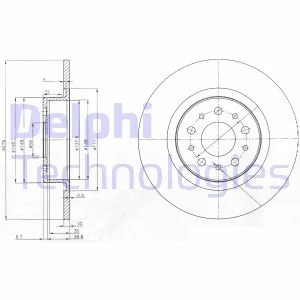 Тормозной диск Delphi BG3857
