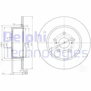 Гальмівний диск Delphi BG3922