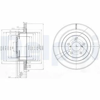 Тормозной диск Delphi BG3931