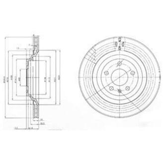 Тормозной диск Delphi BG3991