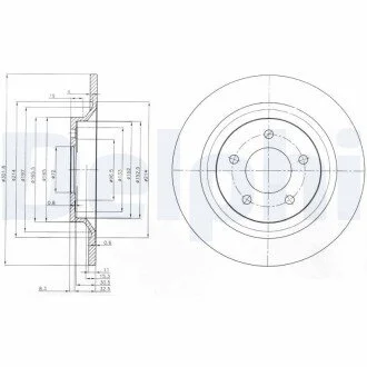 Гальмівні(тормозні) диски Delphi BG4026