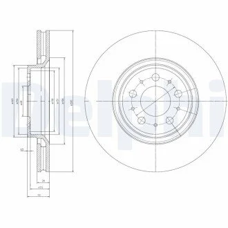 Гальмівний диск Delphi BG4071