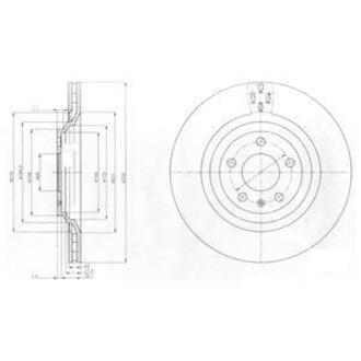 Гальмівний диск Delphi BG4087