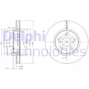 Гальмівний диск Delphi BG4139C