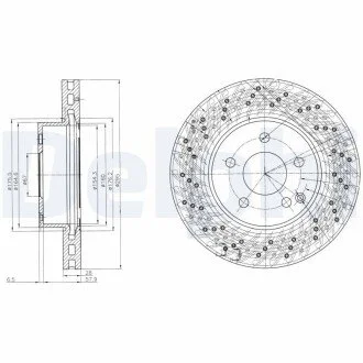 Тормозной диск Delphi BG4142C