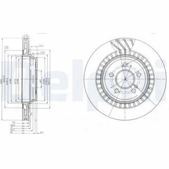 DB Диск тормозной задний 320*24 W221 Delphi BG4144