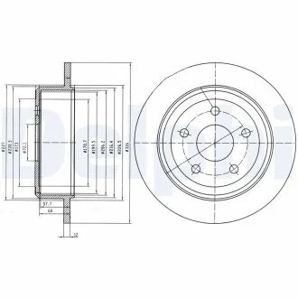 Тормозной диск Delphi BG4157