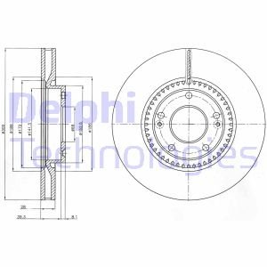 Тормозной диск Delphi BG4251C