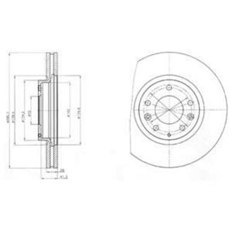 Гальмівні(тормозні) диски Delphi BG4256
