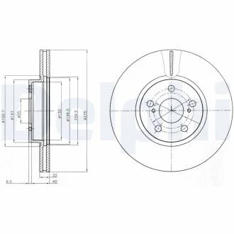 Тормозной диск Delphi BG4277