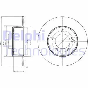 Тормозной диск Delphi BG4321