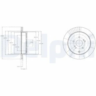 Тормозной диск Delphi BG4329