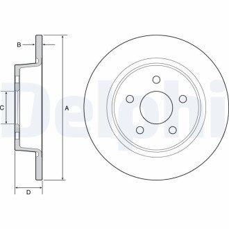 Гальмівний диск Delphi BG4533 (фото 1)