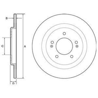 Тормозной диск Delphi BG4563C (фото 1)
