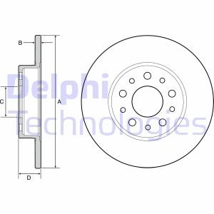 Тормозной диск Delphi BG4655C