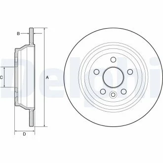 Тормозной диск Delphi BG4656C