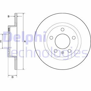 Тормозной диск Delphi BG4675