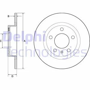 Тормозной диск Delphi BG4675 (фото 1)