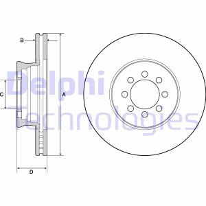 Тормозной диск Delphi BG4679C (фото 1)