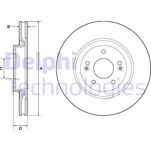 Гальмівний диск Delphi BG4683C