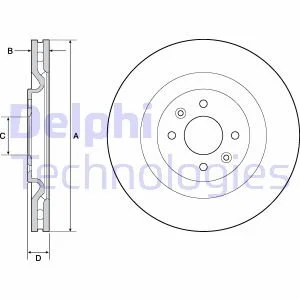 Тормозной диск Delphi BG4689C