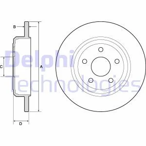 Гальмiвнi диски Delphi BG4772C