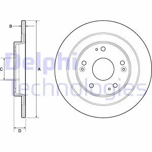 Тормозной диск Delphi BG4773C