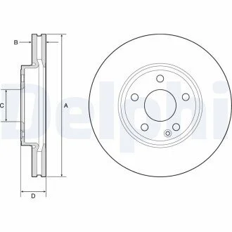 Тормозной диск Delphi BG4788C