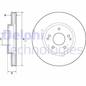 Гальмівний диск Delphi BG4809C