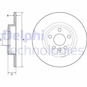 Тормозной диск Delphi BG4930C