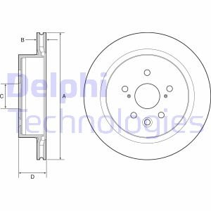 Тормозной диск Delphi BG4962C