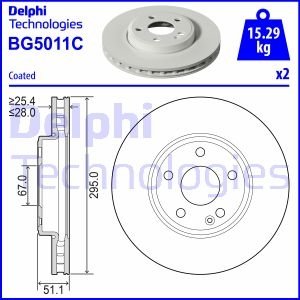 Тормозной диск Delphi BG5011C
