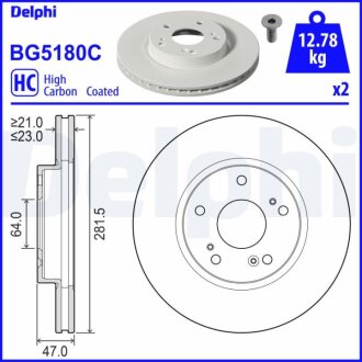 Автозапчасть Delphi BG5180C