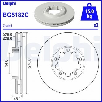 Tarcza ham. NISSAN Cabstar,NT400 Delphi BG5182C (фото 1)