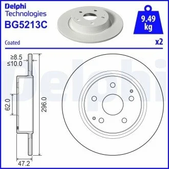 Tarcza ham. Yaris Cross Delphi BG5213C (фото 1)