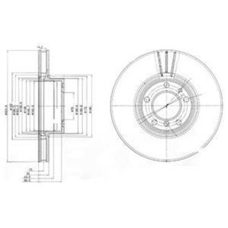 Гальмівний диск Delphi BG9005