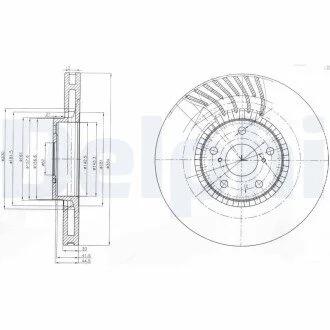 Гальмівні(тормозні) диски Delphi BG9011 (фото 1)