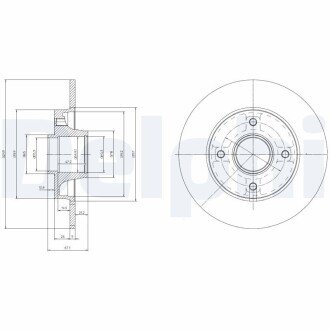 Гальмівні(тормозні) диски Delphi BG9022RS (фото 1)