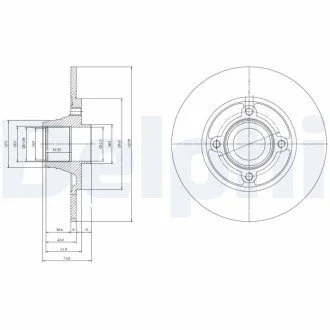 Гальмівний диск Delphi BG9033RS (фото 1)