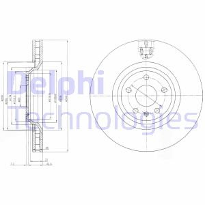 Тормозной диск Delphi BG9054