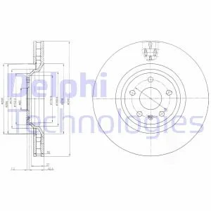 Тормозной диск Delphi BG9054 (фото 1)