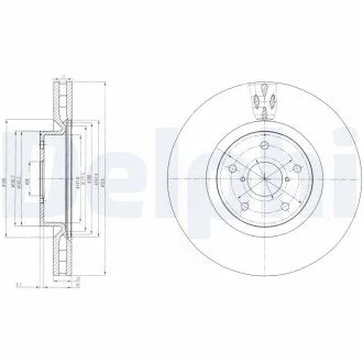 Тормозной диск Delphi BG9055
