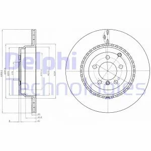 Гальмівний диск Delphi BG9080C