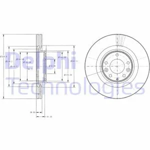 Гальмiвнi диски Delphi BG9104