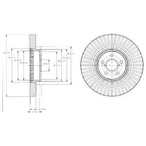 Гальмівний диск Delphi BG9105