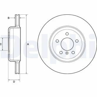 Гальмівний диск Delphi BG9130C
